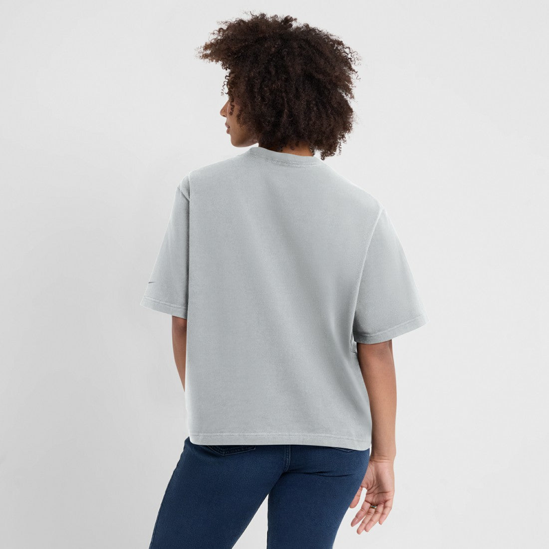 Detroit Lions Women's Glory Arch Boxy T-Shirt - Gray T-shirts