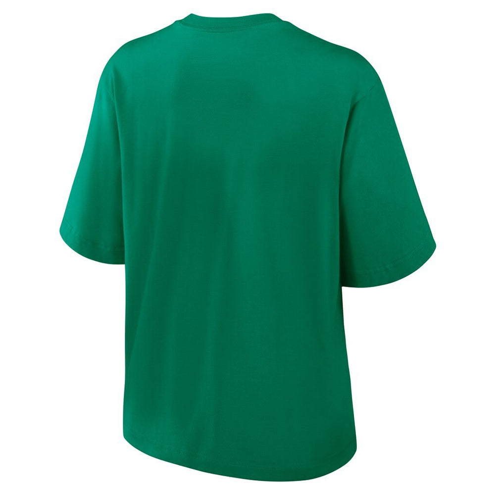 New York Jets Women's Glory Arch Boxy T-Shirt - Green T-shirts