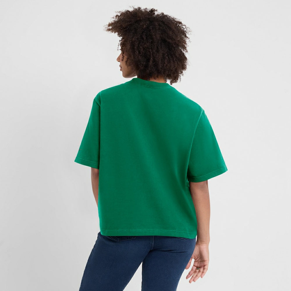 New York Jets Women's Glory Arch Boxy T-Shirt - Green T-shirts