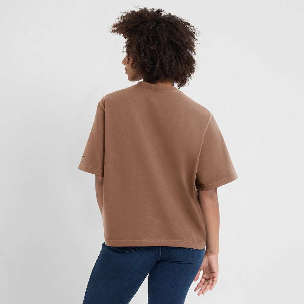 Cleveland Browns Women's Glory Arch Boxy T-Shirt - Brown T-shirts