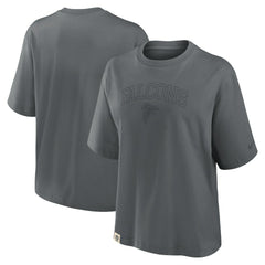Atlanta Falcons Women's Glory Arch Boxy T-Shirt - Charcoal T-shirts