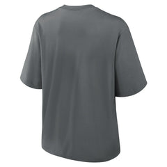 Philadelphia Eagles Women's Glory Arch Boxy T-Shirt - Charcoal T-shirts