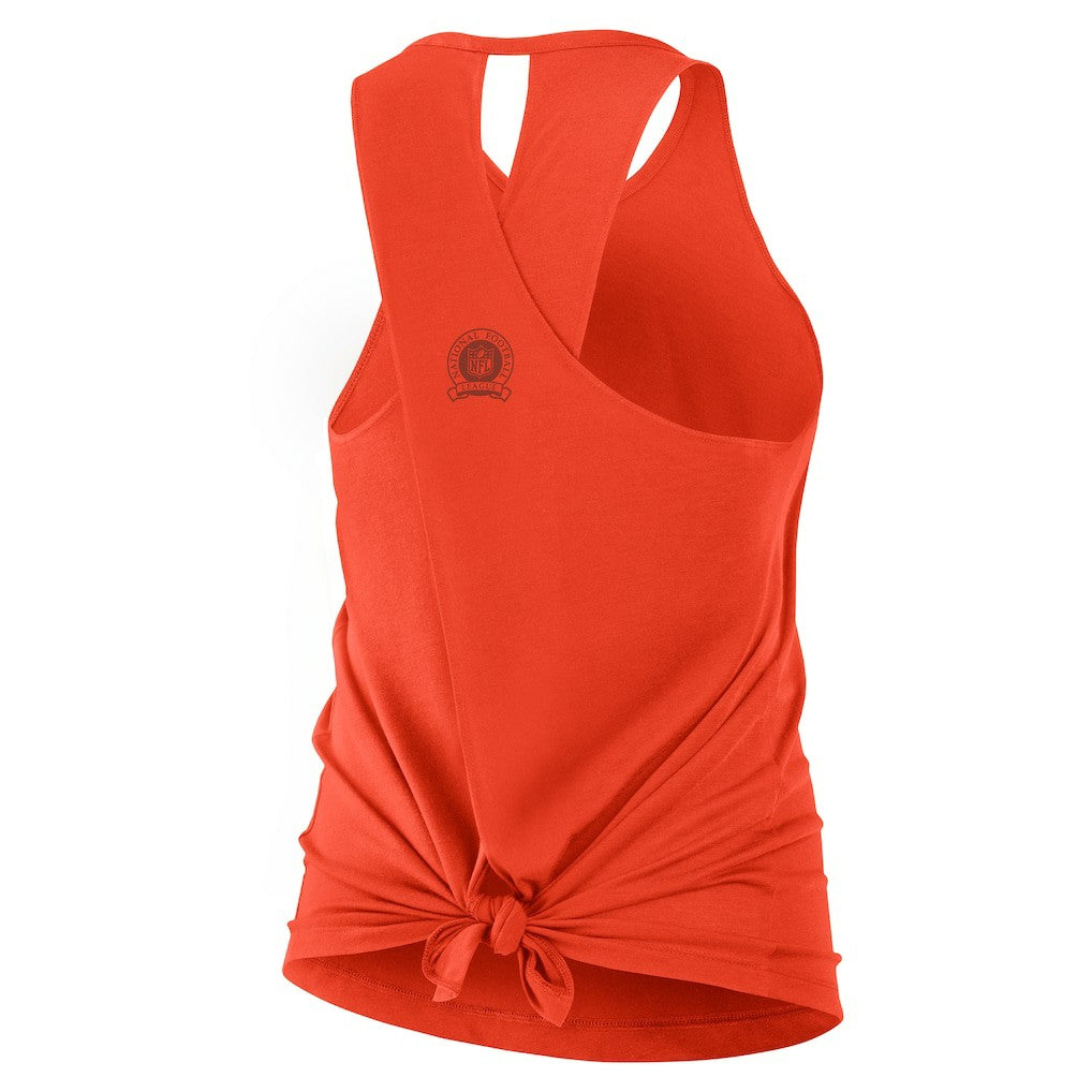 Cincinnati Bengals Women's Glory Open-Back Crisscross Dri-FIT Tank Top - Orange Tops