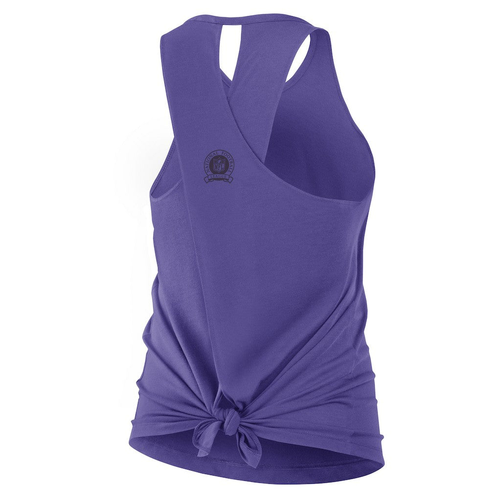 Baltimore Ravens Women's Glory Open-Back Crisscross Dri-FIT Tank Top - Purple Tops