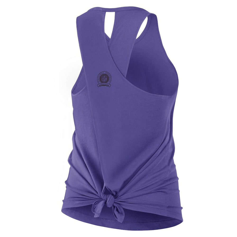Minnesota Vikings Women's Glory Open-Back Crisscross Dri-FIT Tank Top - Purple Tops