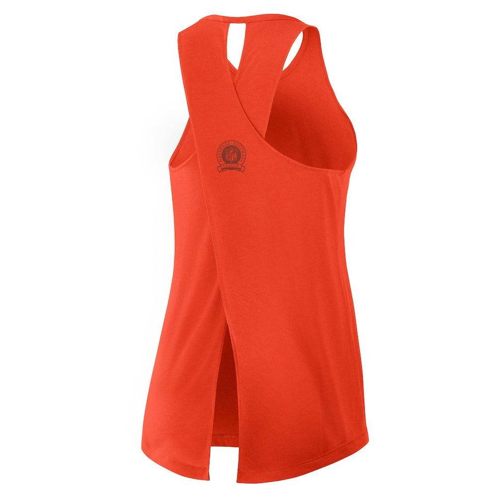 Chicago Bears Women's Glory Open-Back Crisscross Dri-FIT Tank Top - Orange Tops