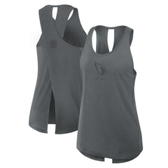Arizona Cardinals Women's Glory Open-Back Crisscross Dri-FIT Tank Top - Charcoal Tops