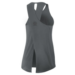 New Orleans Saints Women's Glory Open-Back Crisscross Dri-FIT Tank Top - Charcoal Tops