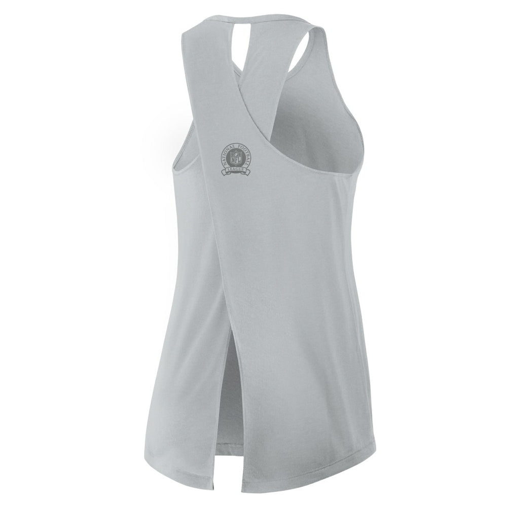 Detroit Lions Women's Glory Open-Back Crisscross Dri-FIT Tank Top - Gray Tops