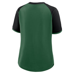New York Jets Women's Height Advantage T-Shirt - Green/Black T-shirts