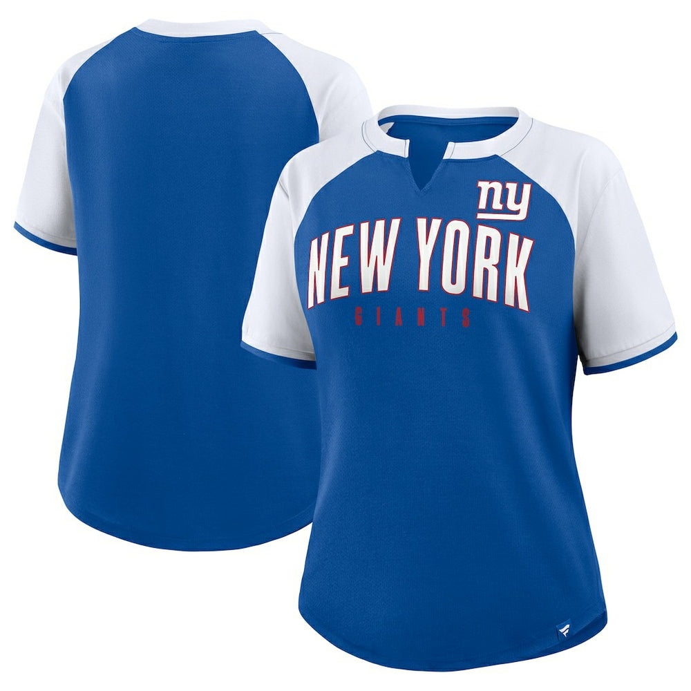 New York Giants Women's Height Advantage T-Shirt - Royal/White T-shirts