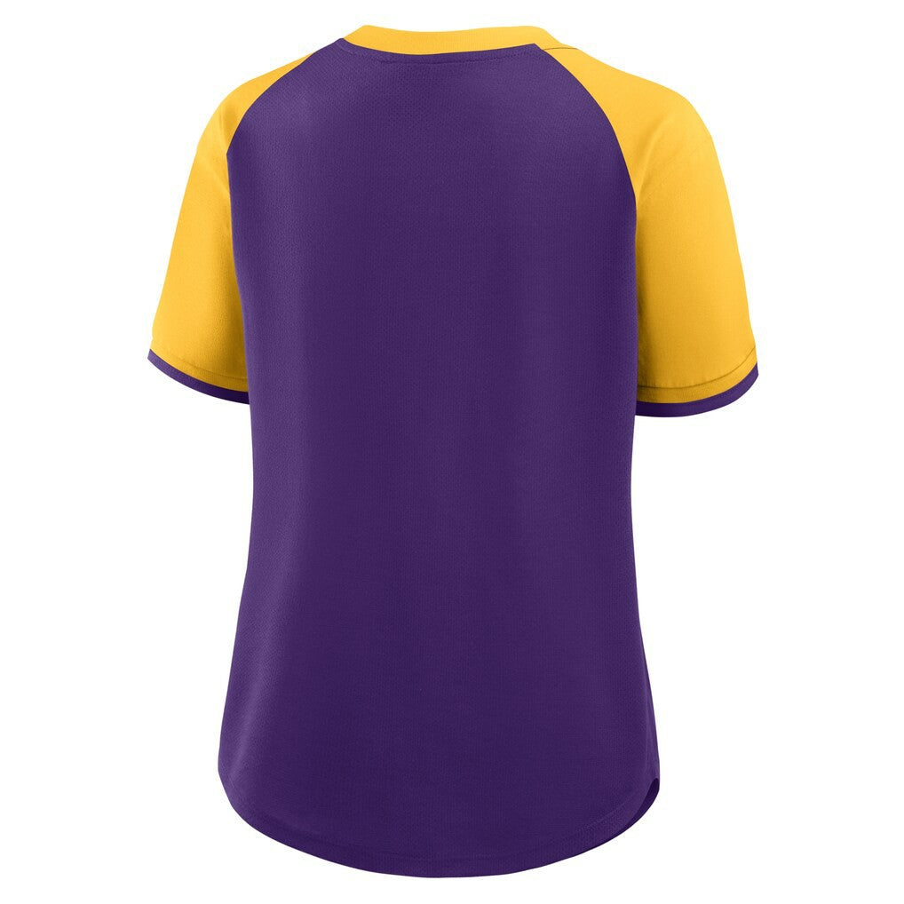 Minnesota Vikings Women's Height Advantage T-Shirt - Purple/Gold T-shirts