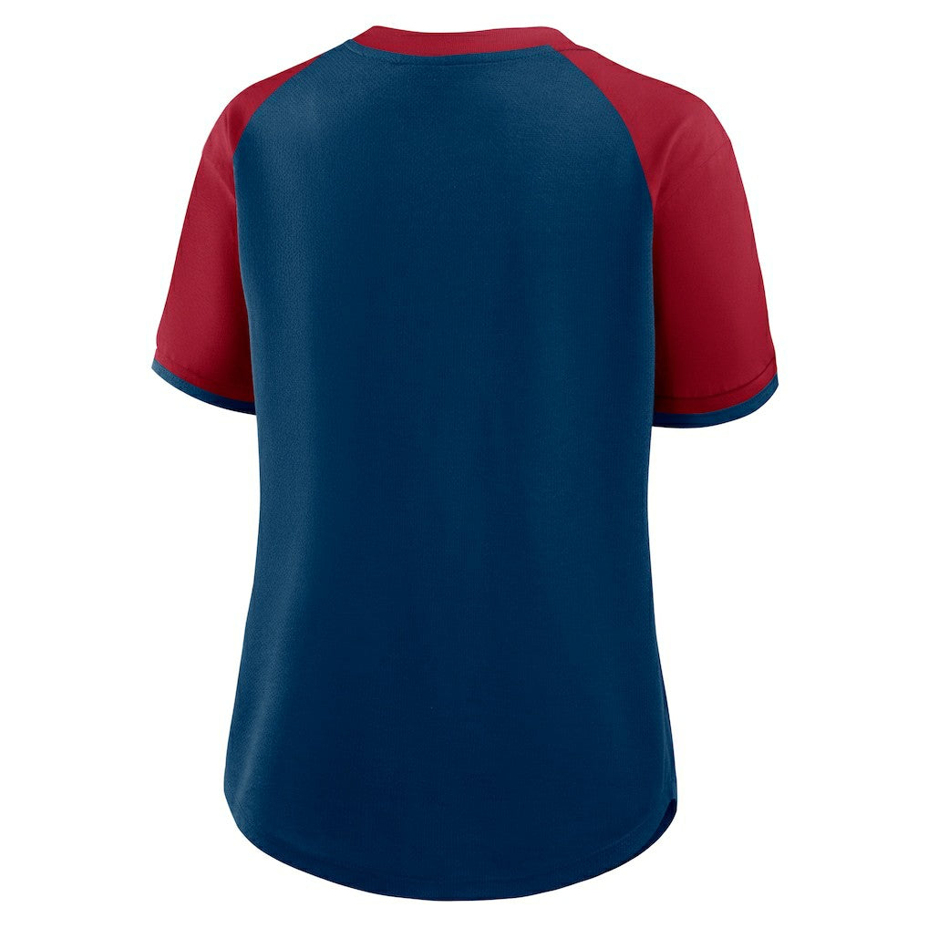 Houston Texans Women's Height Advantage T-Shirt - Navy/Red T-shirts