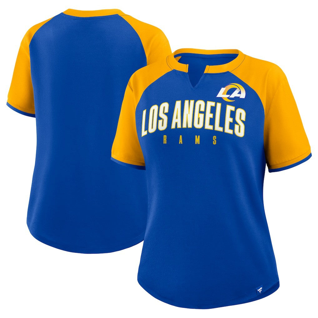 Los Angeles Rams Women's Height Advantage T-Shirt - Royal/Gold T-shirts