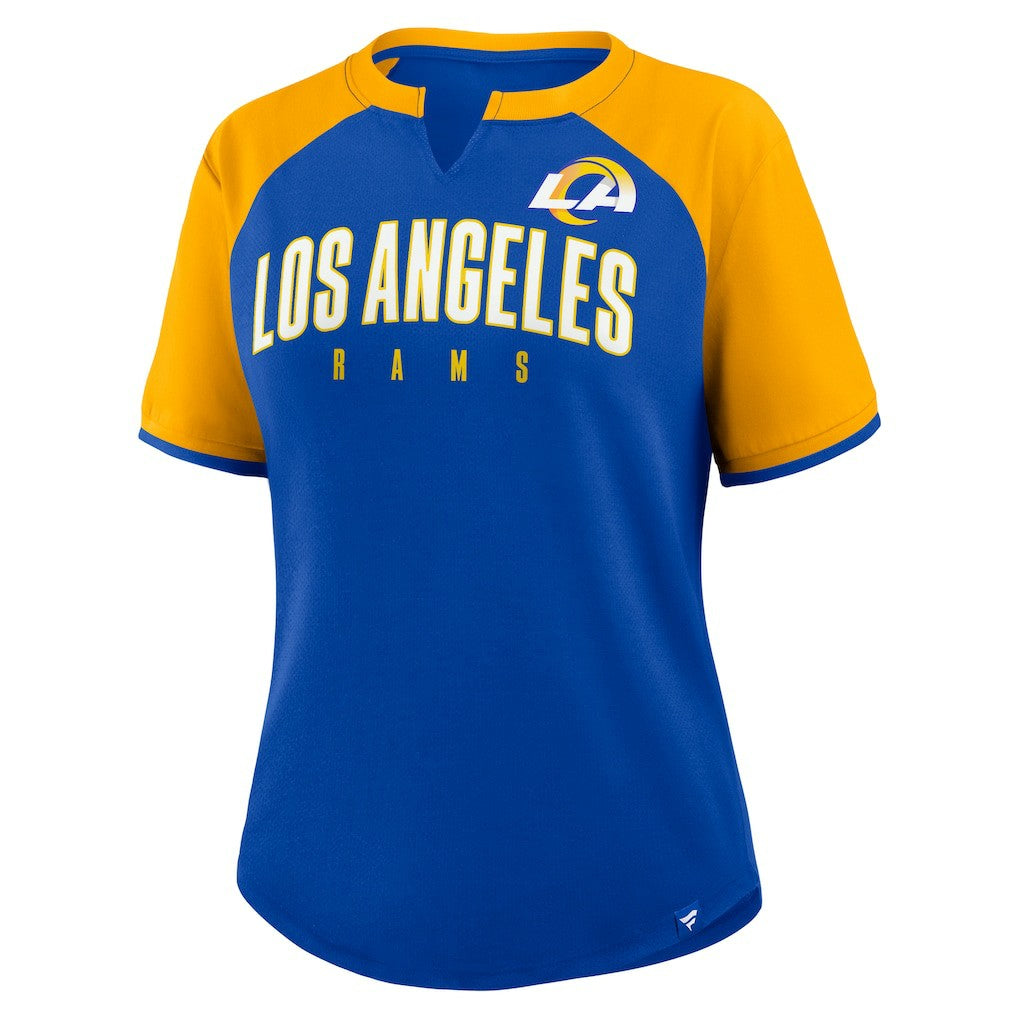 Los Angeles Rams Women's Height Advantage T-Shirt - Royal/Gold T-shirts