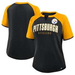 Pittsburgh Steelers Women's Height Advantage T-Shirt - Black/Gold T-shirts