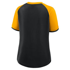 Pittsburgh Steelers Women's Height Advantage T-Shirt - Black/Gold T-shirts