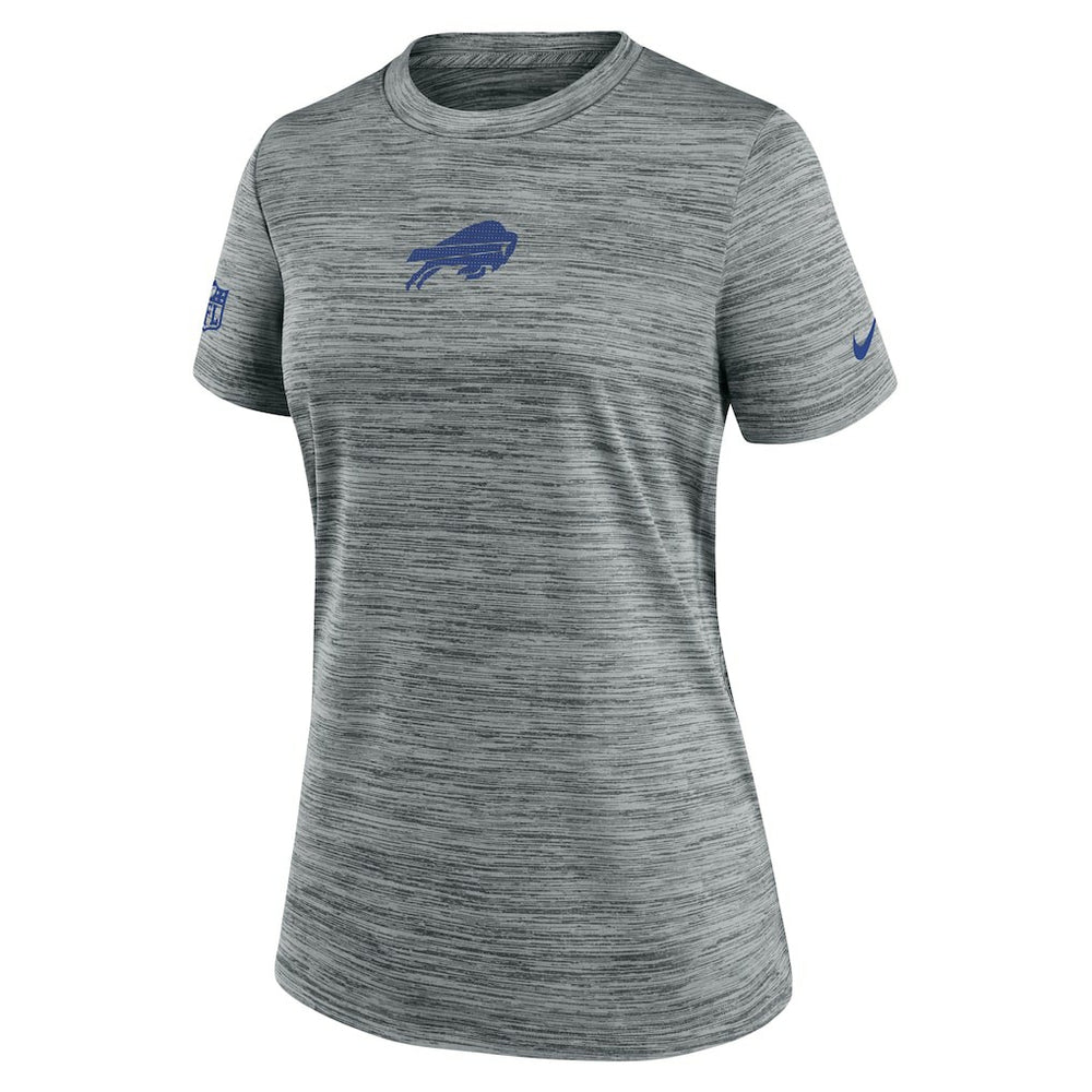 Buffalo Bills Women's Sideline Velocity Dri-FIT T-Shirt - Gray T-shirts