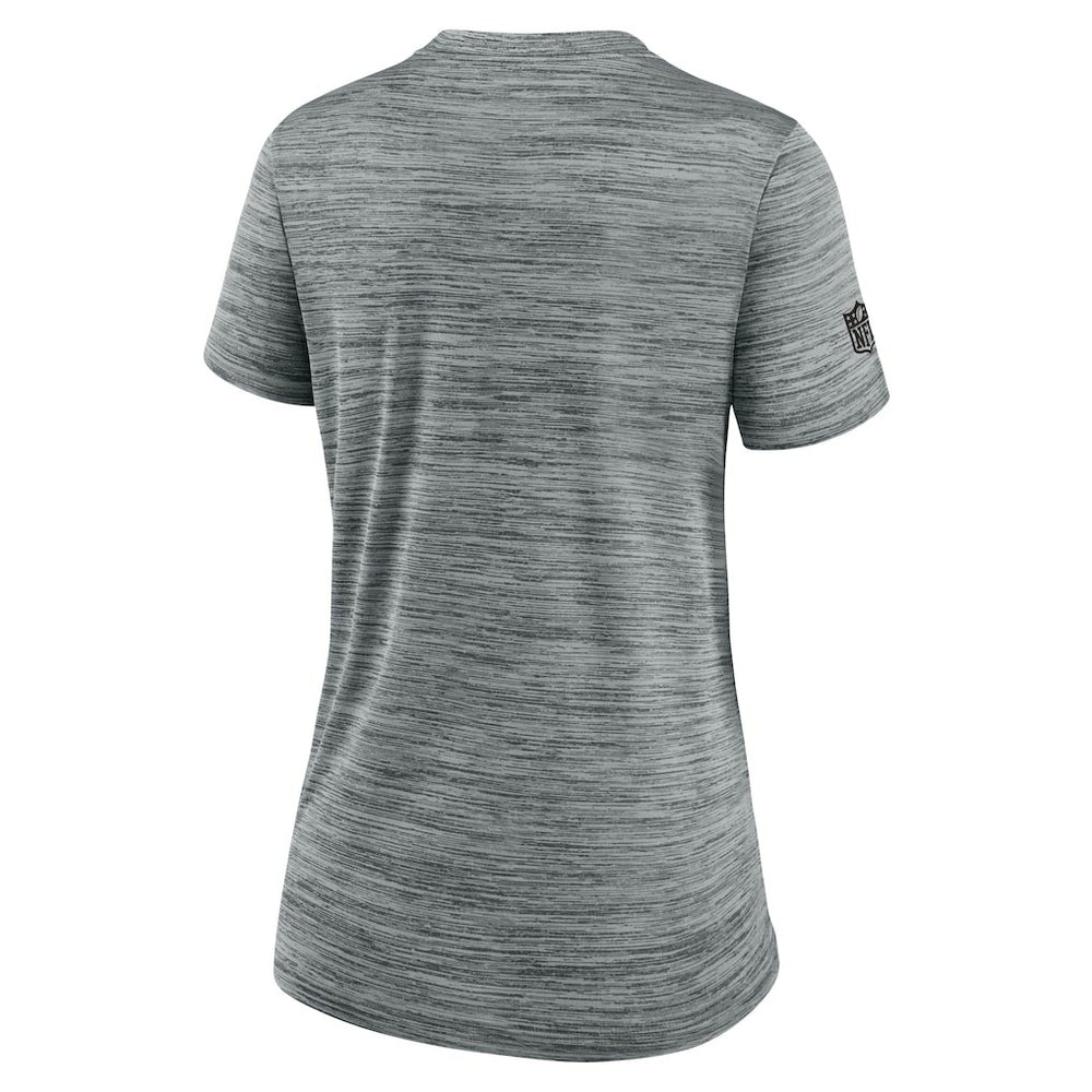 Pittsburgh Steelers Women's Sideline Velocity Dri-FIT T-Shirt - Gray T-shirts