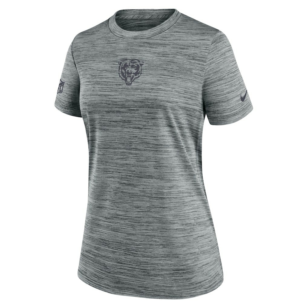 Chicago Bears Women's Sideline Velocity Dri-FIT T-Shirt - Gray T-shirts