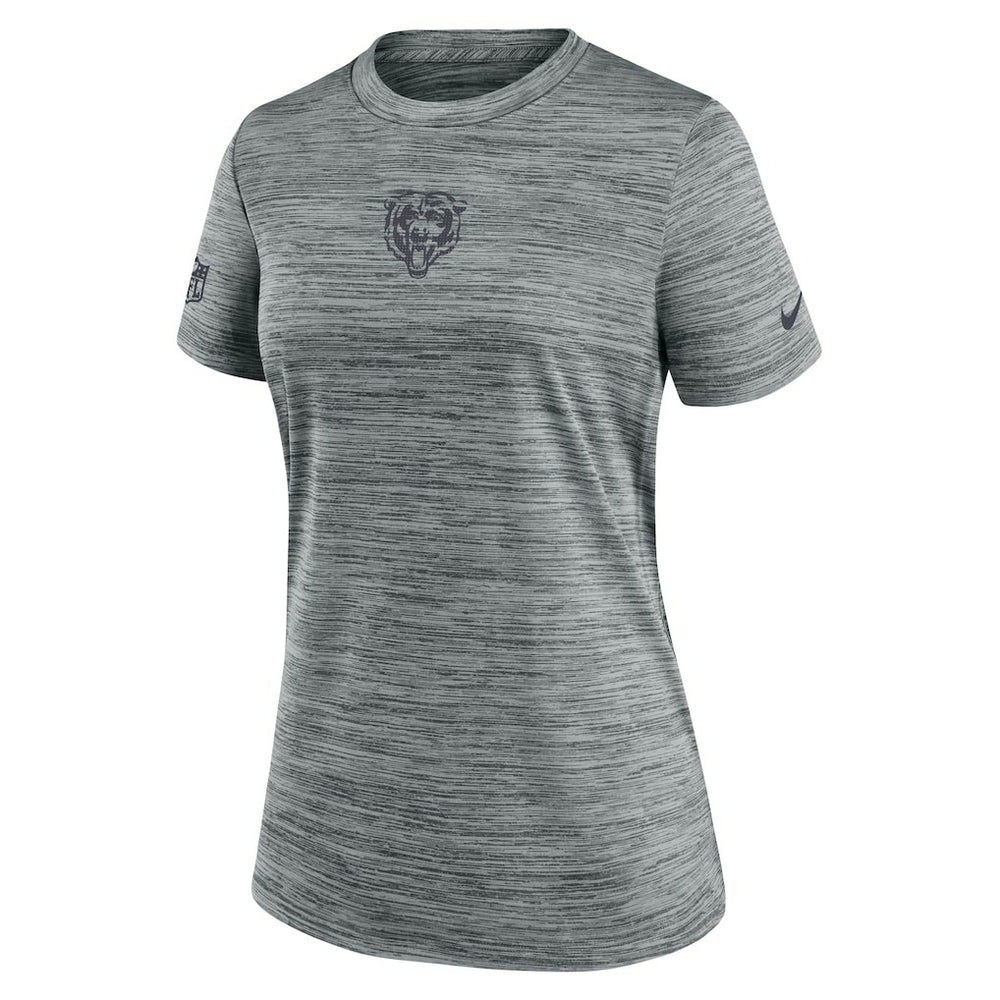 Chicago Bears Women's Sideline Velocity Dri-FIT T-Shirt - Gray T-shirts