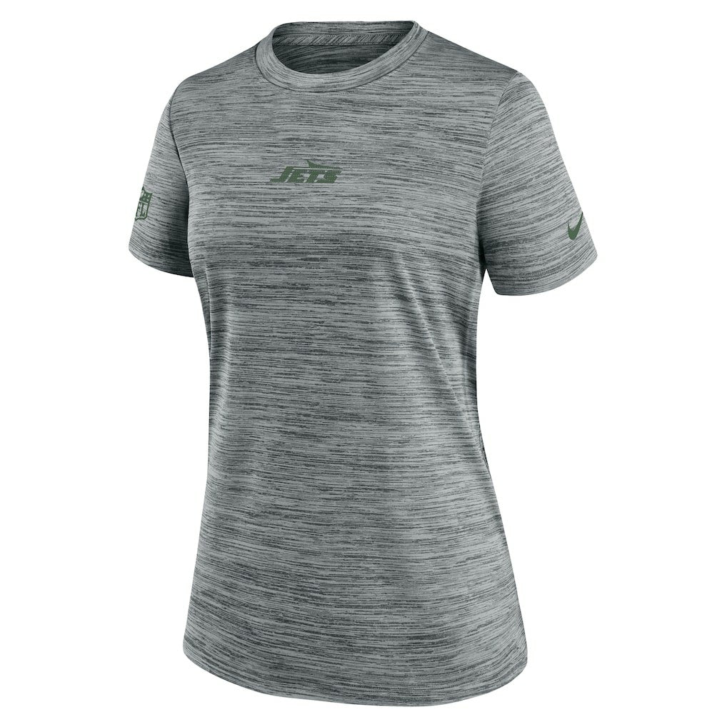 New York Jets Women's Sideline Velocity Dri-FIT T-Shirt - Gray T-shirts