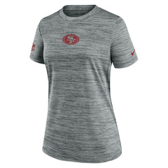 San Francisco 49ers Women's Sideline Velocity Dri-FIT T-Shirt - Gray T-shirts