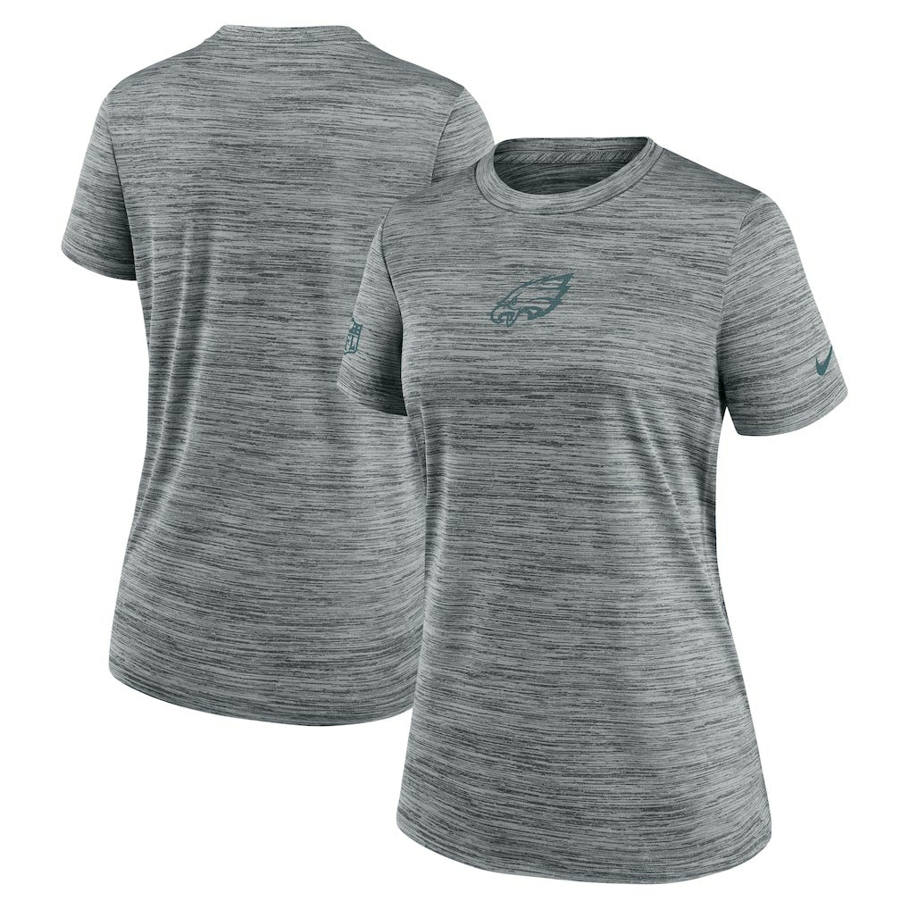 Philadelphia Eagles Women's Sideline Velocity Dri-FIT T-Shirt - Gray T-shirts