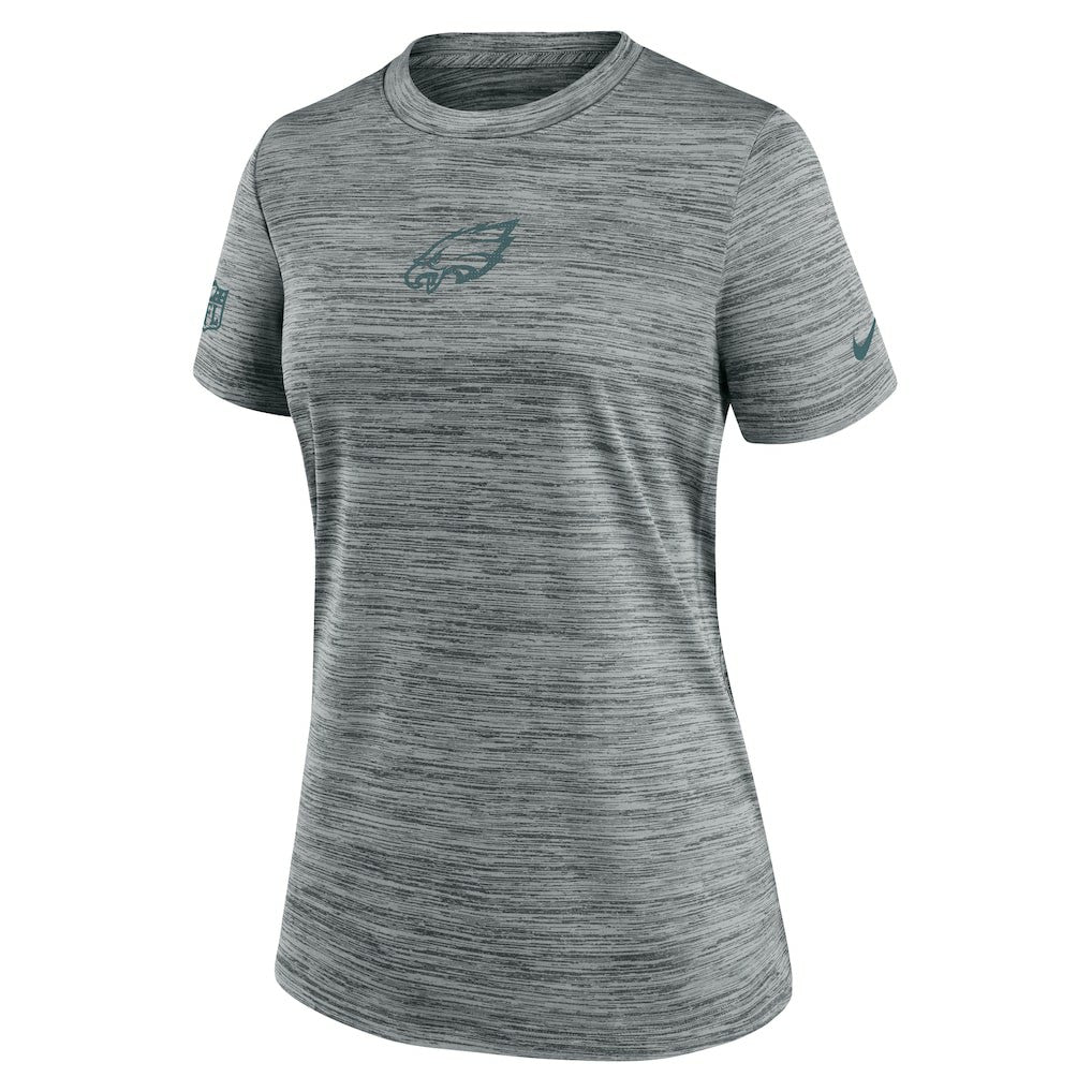 Philadelphia Eagles Women's Sideline Velocity Dri-FIT T-Shirt - Gray T-shirts