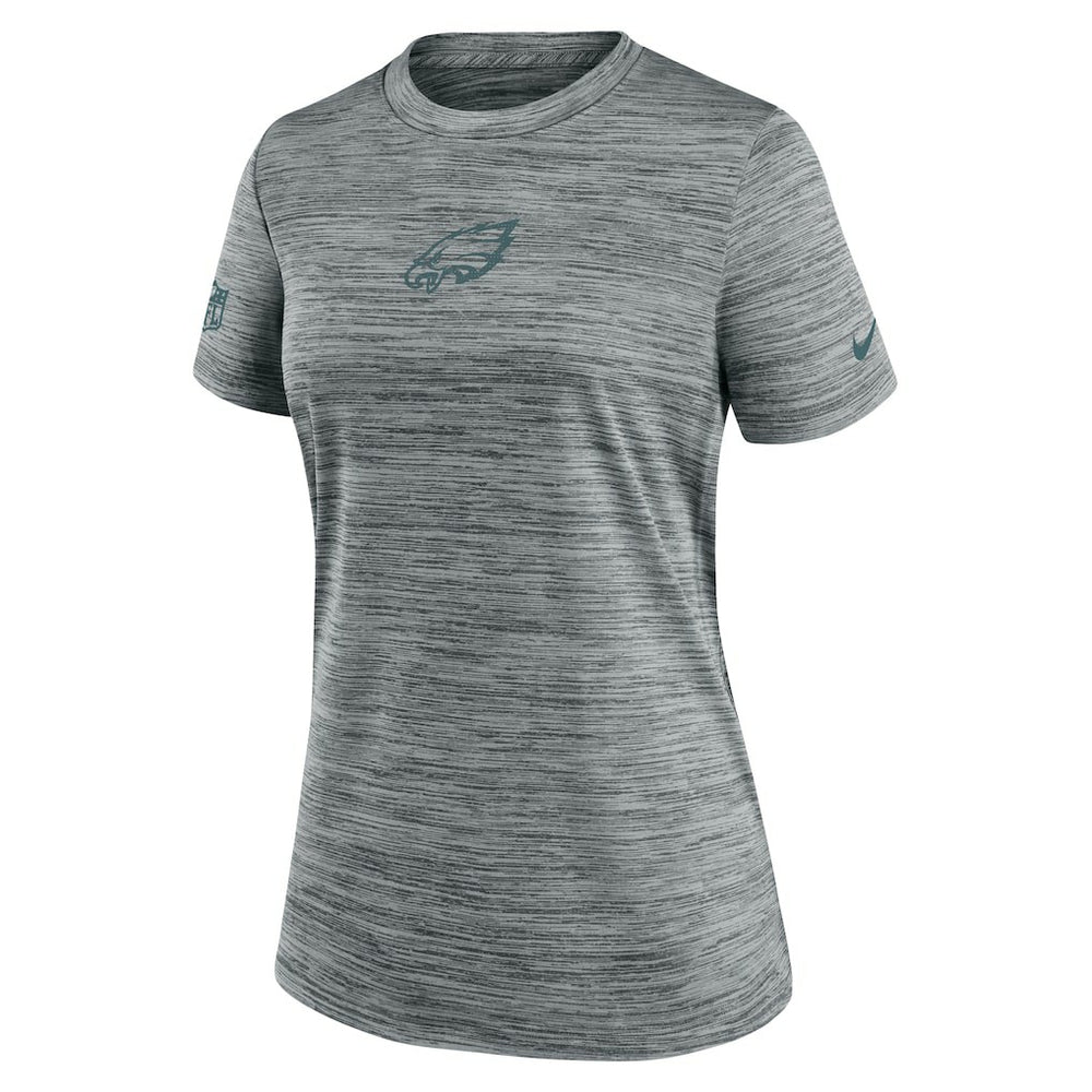Philadelphia Eagles Women's Sideline Velocity Dri-FIT T-Shirt - Gray T-shirts