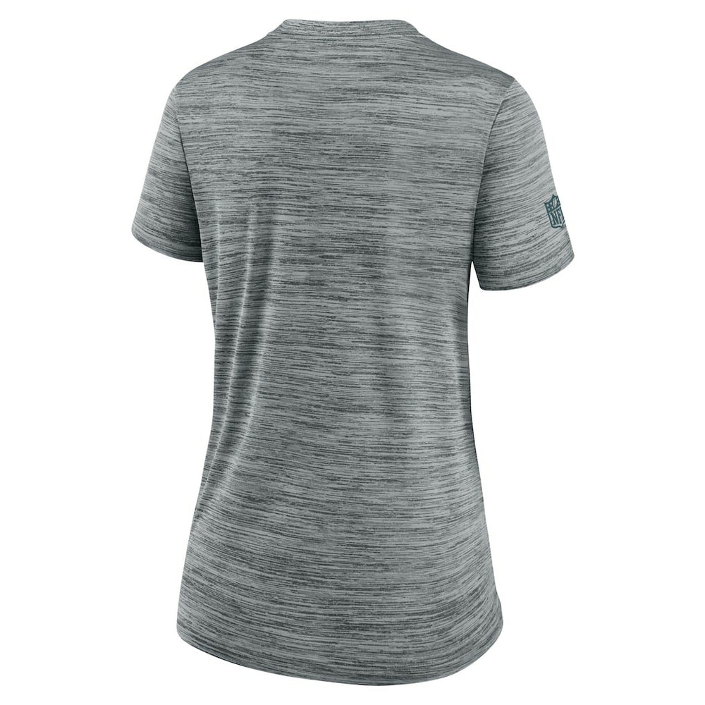 Philadelphia Eagles Women's Sideline Velocity Dri-FIT T-Shirt - Gray T-shirts