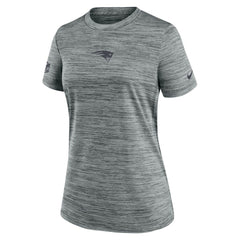 New England Patriots Women's Sideline Velocity Dri-FIT T-Shirt - Gray T-shirts