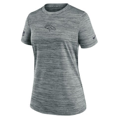 Denver Broncos Women's Sideline Velocity Dri-FIT T-Shirt - Gray T-shirts