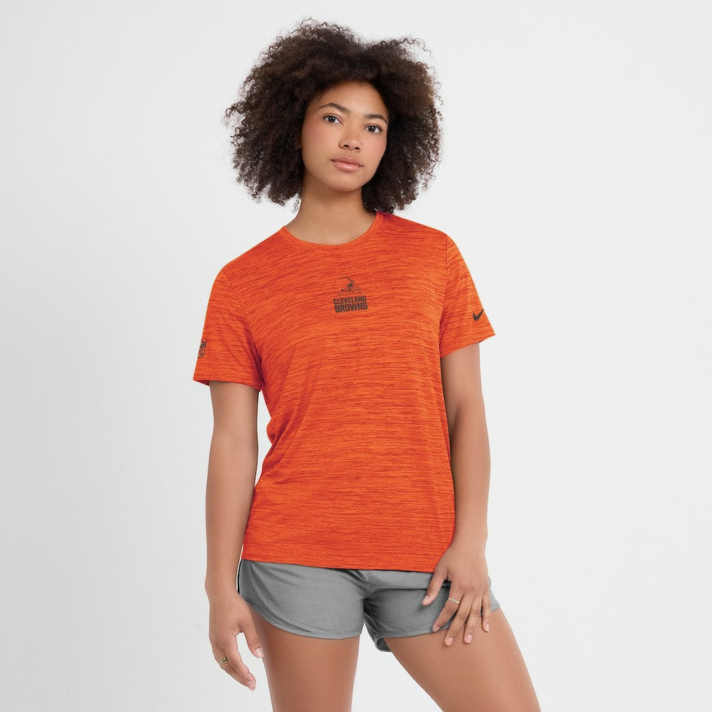 Cleveland Browns Women's Sideline Velocity Dri-FIT T-Shirt - Orange T-shirts