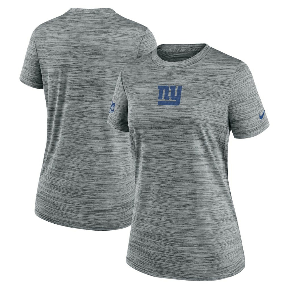 New York Giants Women's Sideline Velocity Dri-FIT T-Shirt - Gray T-shirts
