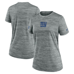 New York Giants Women's Sideline Velocity Dri-FIT T-Shirt - Gray T-shirts