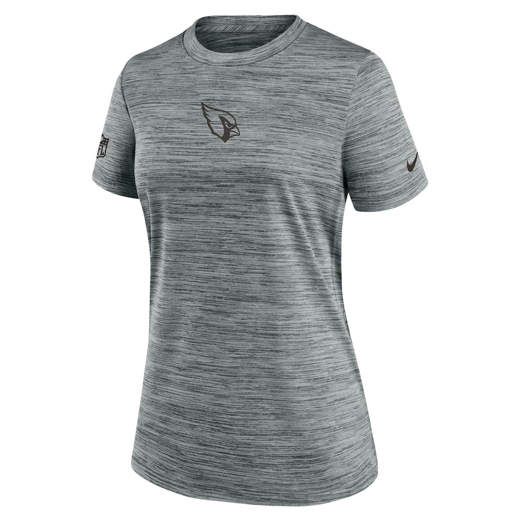 Arizona Cardinals Women's Sideline Velocity Dri-FIT T-Shirt - Gray T-shirts