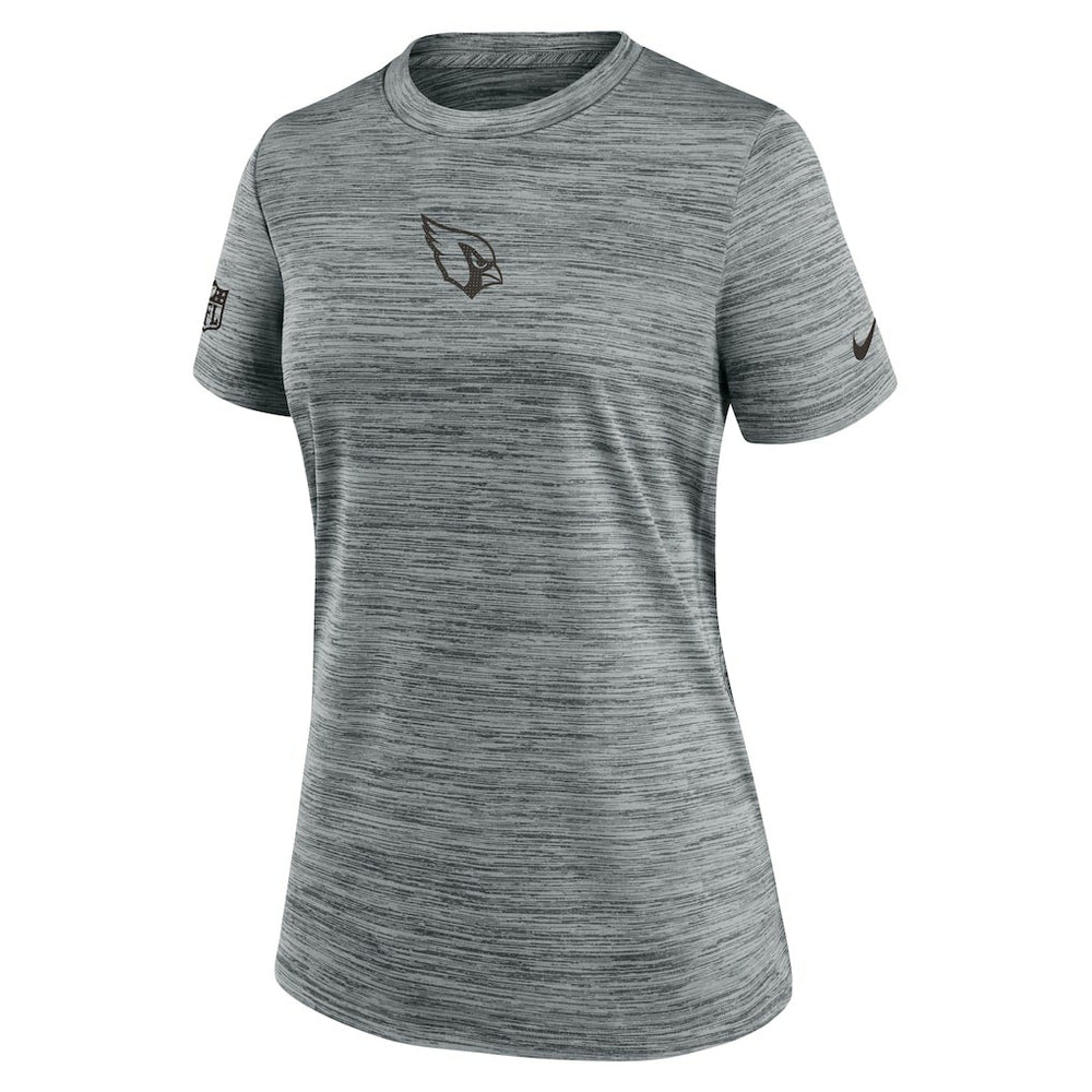Arizona Cardinals Women's Sideline Velocity Dri-FIT T-Shirt - Gray T-shirts