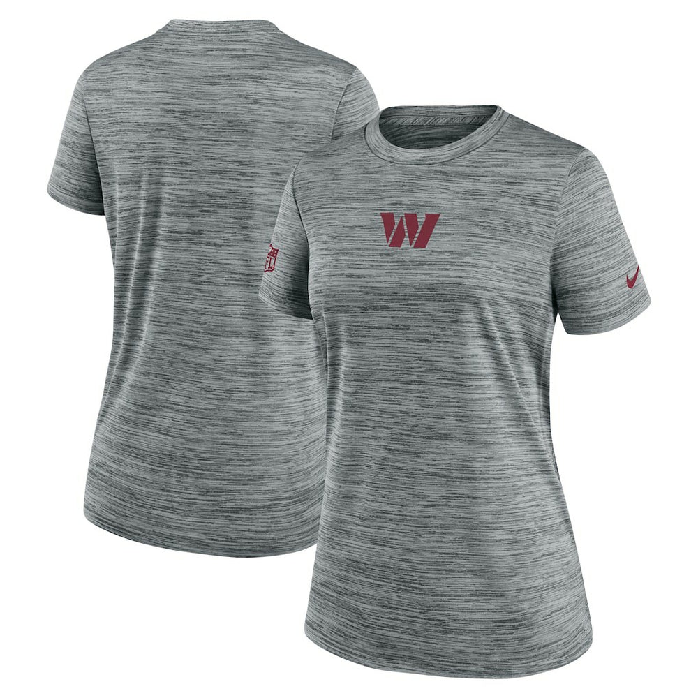 Washington Commanders Women's Sideline Velocity Dri-FIT T-Shirt - Gray T-shirts