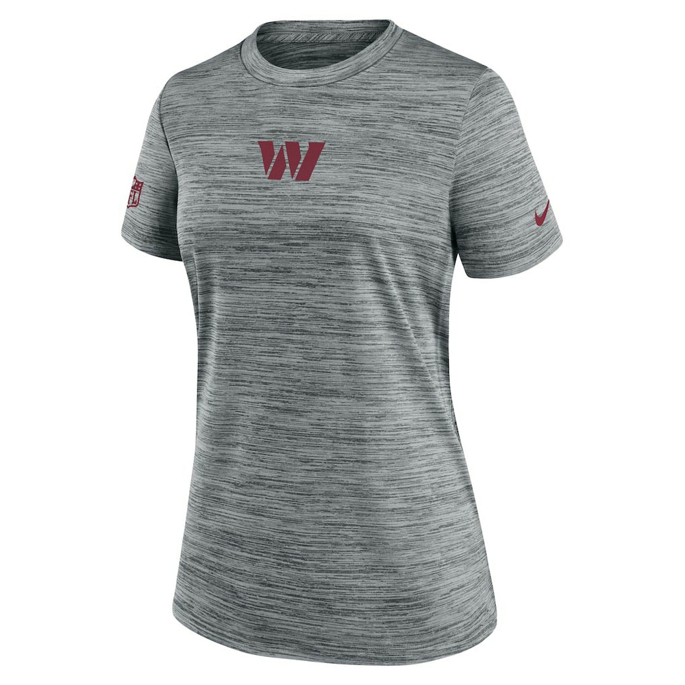 Washington Commanders Women's Sideline Velocity Dri-FIT T-Shirt - Gray T-shirts