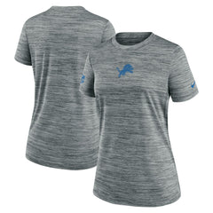 Detroit Lions Women's Sideline Velocity Dri-FIT T-Shirt - Gray T-shirts