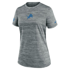 Detroit Lions Women's Sideline Velocity Dri-FIT T-Shirt - Gray T-shirts