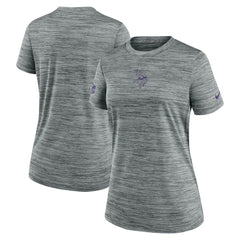 Minnesota Vikings Women's Sideline Velocity Dri-FIT T-Shirt - Gray T-shirts
