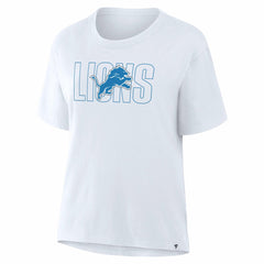Detroit Lions Women's Line Em Up T-Shirt - Ash T-shirts