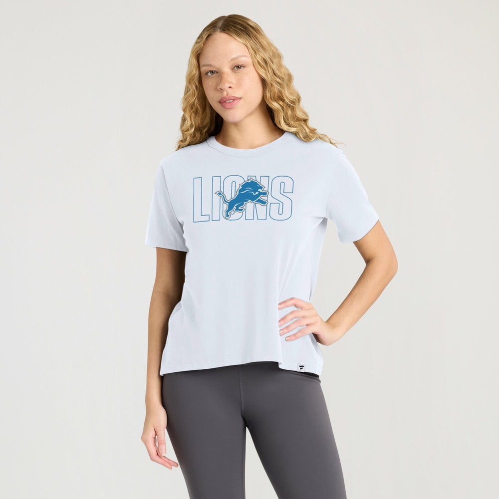 Detroit Lions Women's Line Em Up T-Shirt - Ash T-shirts