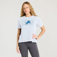 Detroit Lions Women's Line Em Up T-Shirt - Ash T-shirts