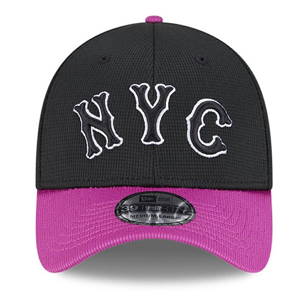 New York Mets New Era City Connect Batting Practice 39THIRTY Flex Hat - Charcoal/Purple Hats