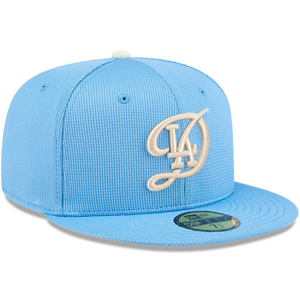 Los Angeles Dodgers New Era City Connect Batting Practice 59FIFTY Fitted Hat - Light Blue Hats