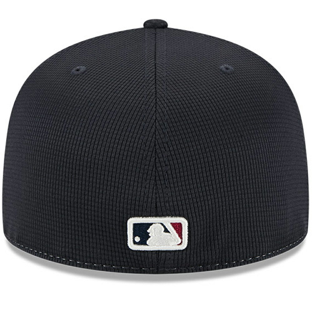 Cleveland Guardians New Era City Connect Batting Practice 59FIFTY Fitted Hat - Navy/White Hats