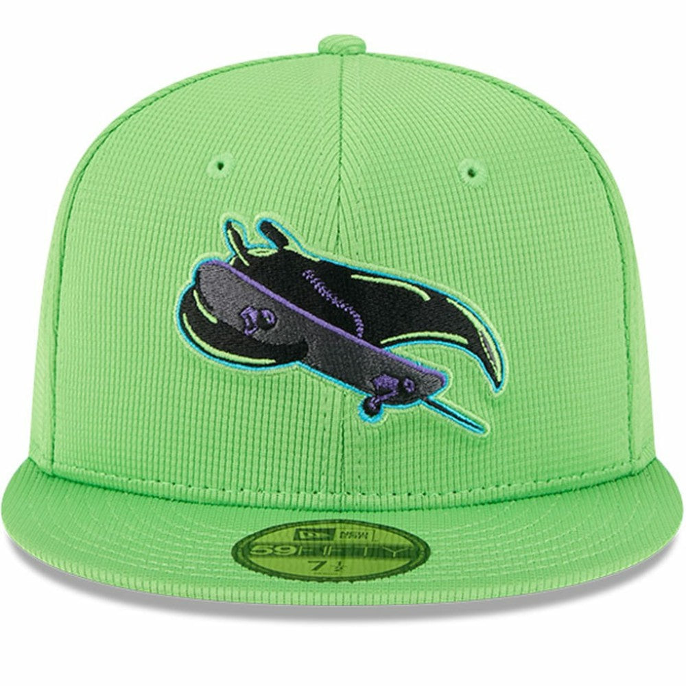 Tampa Bay Rays New Era City Connect Batting Practice 59FIFTY Fitted Hat - Neon Green Hats